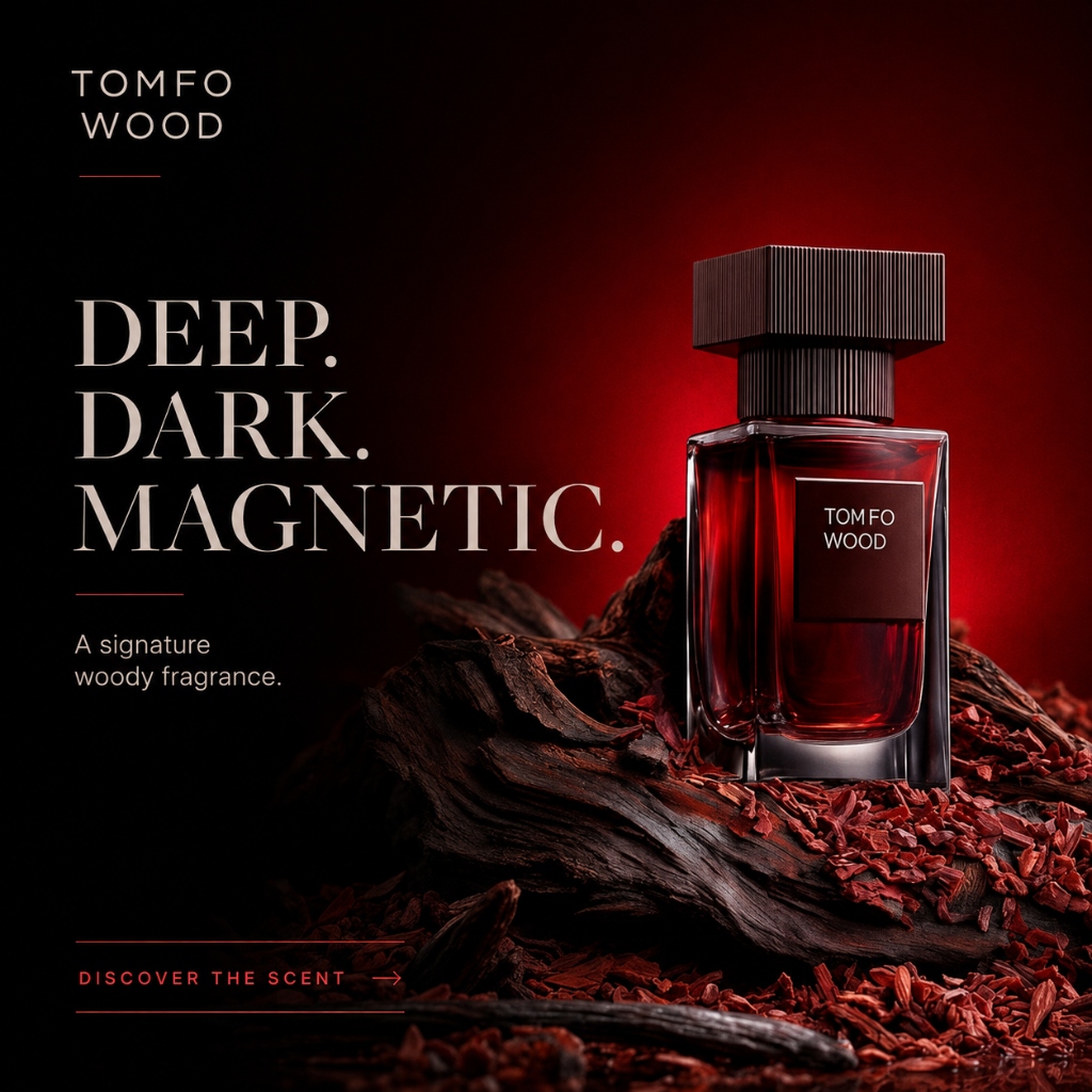 Tomfo Wood Perfume Banner Poster